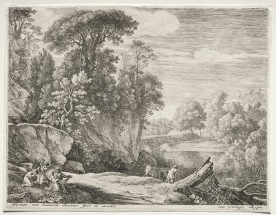 Eşek nehre doğru yol aldı by Herman van Swanevelt
