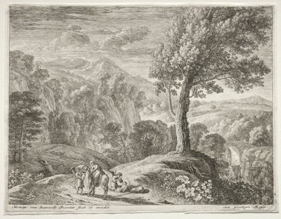 Büyük Ağaç ve Çağlayan, c. 1652-1654. by Herman van Swanevelt