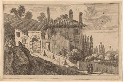 Bir İtalyan Villasının Görünümü by Herman van Swanevelt