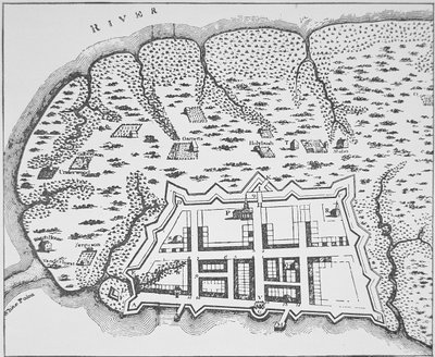 Koloni Carolina (litografi) by Hermann (after) Moll