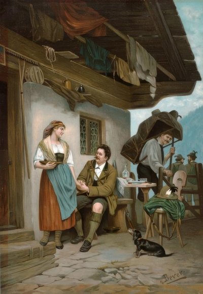 Alp mera yaz ziyaretçileri by Hermann Bever