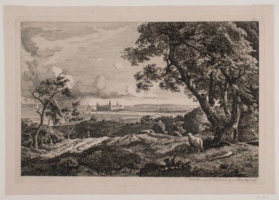 Hellebæk ve Helsingør arasındaki sahilde parti by Hermann Carmiencke