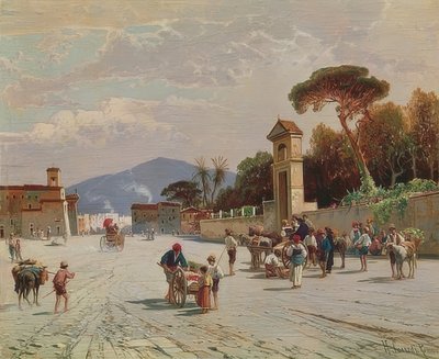 Güney sokak sahnesi by Hermann David Salomon Corrodi