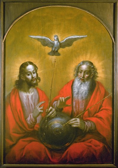 Batlamyus Dünyasının Modeli ile Kutsal Ruh, 1610 by Hermann Han