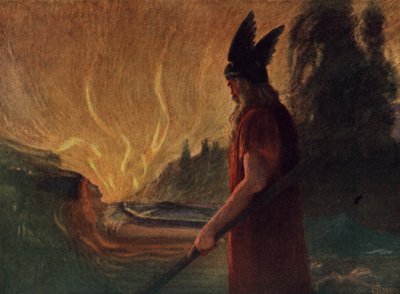 Anında bir ateş akışı fışkırdı by Hermann Hendrich