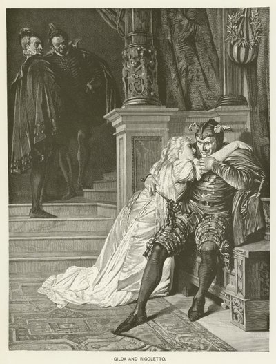 Gilda ve Rigoletto by Hermann Kaulbach