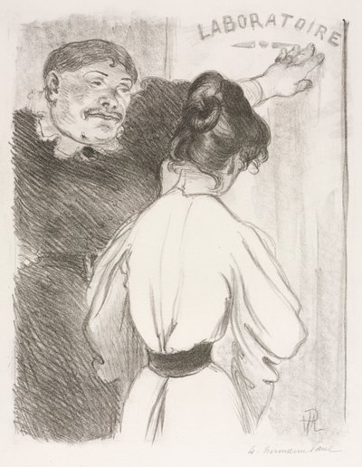Laboratuvar, c. 1900. by Hermann Paul
