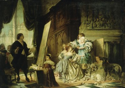 Van Dyck, Stüdyosunda Galler Prensi Charles