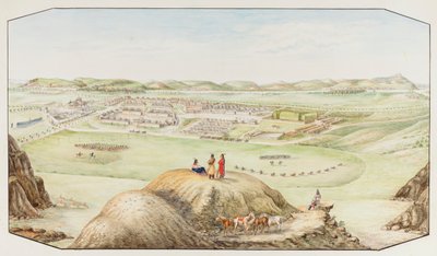 Fort Keogh, Montana Bölgesi, yak. 1877-1881. by Hermann Stieffel
