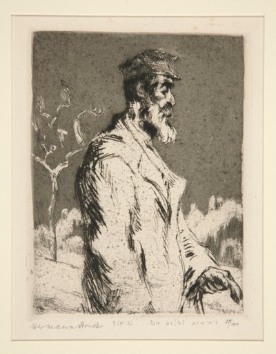 Erkek Figür, yarım boy by Hermann Struck