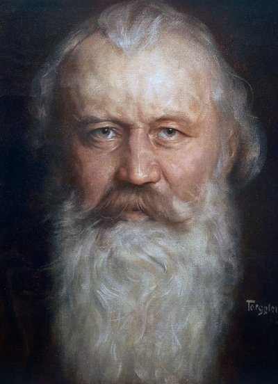 Johannes Brahms'ın Portresi (Hamburg by Hermann Torggler