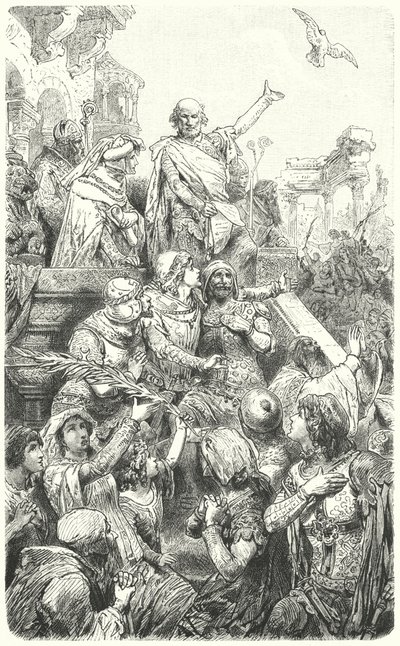 Cola di Rienzo, Roma halkına yeni bir anayasa veriyor, 1347 by Hermann Vogel