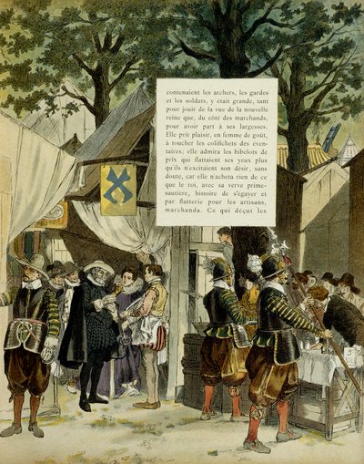 Henry IV (1553-1610), evliliğinden sonra 16 Aralık'ta Saint Germain fuarında by Hermann Vogel