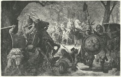 Bohemyalı II. Ottokar, pagan Eski Prusyalılara karşı haçlı seferi, 1255 by Hermann Vogel