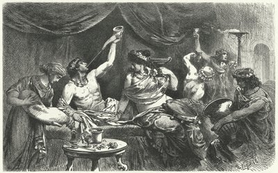 Messalina zamanında Roma Bacchanal, 1. Yüzyıl by Hermann Vogel