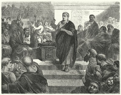 Sulla, MÖ 81, Roma Diktatörü olarak istifa etti by Hermann Vogel
