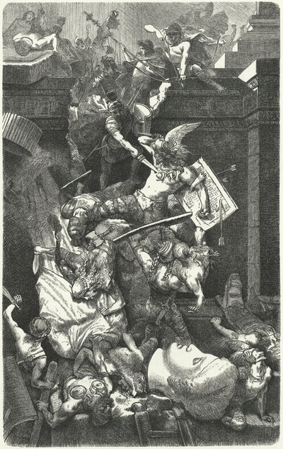 Vandallar Roma'ya Saldırıyor, 455 by Hermann Vogel