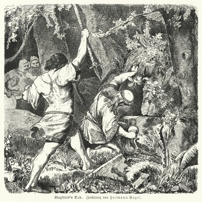 Siegfried'in ölümü by Hermann Vogel