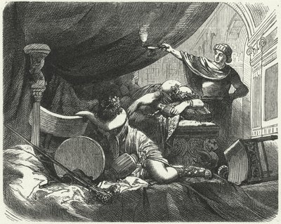 Bir Roma ziyafetinden sonraki sabah by Hermann Vogel