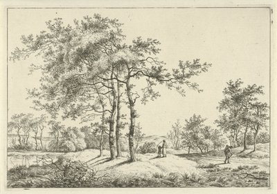 Anne ve çocuk ile manzara by Hermanus Fock