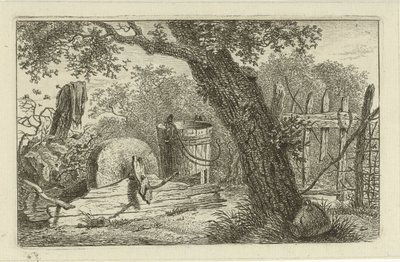 Bileme taşı ile manzara by Hermanus Fock