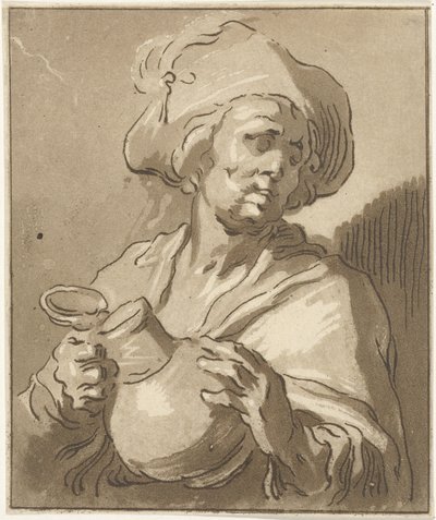 sürahi olan adam içici by Hermanus Fock