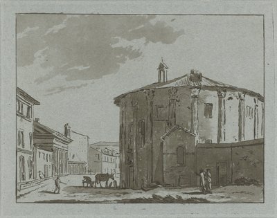 Tempel te Roma by Hermanus Fock