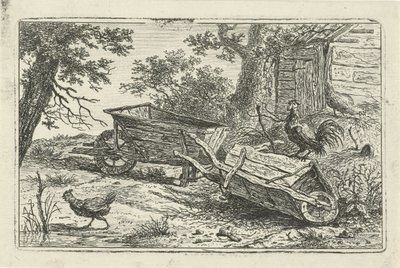 iki el arabası by Hermanus Fock