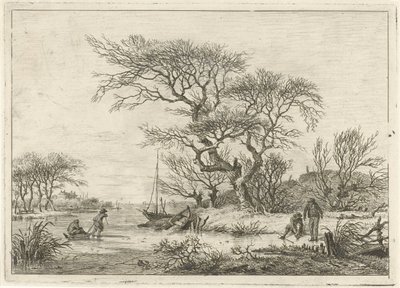 Patenciler ile kış manzarası by Hermanus Fock