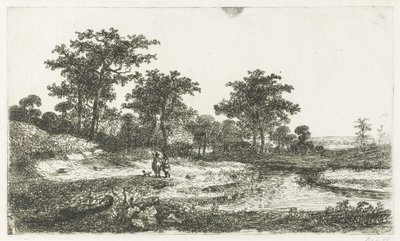 Bir vende iki avcı by Hermanus Jan Hendrik van Rijkelijkhuysen