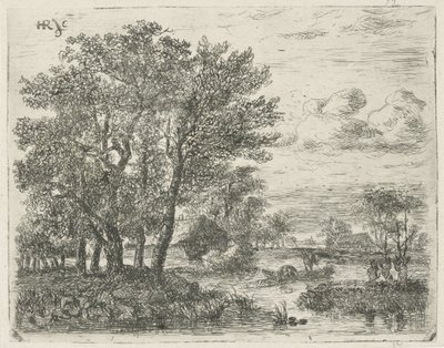 Bir teknede balıkçılar by Hermanus Jan Hendrik van Rijkelijkhuysen