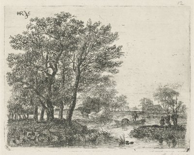 Bir teknede balıkçılar by Hermanus Jan Hendrik van Rijkelijkhuysen