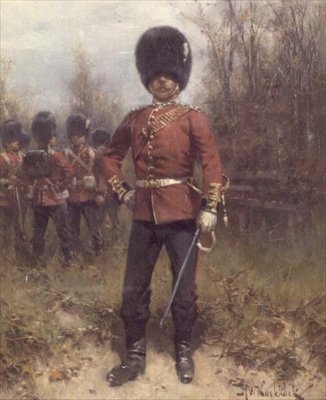 Grenadier Muhafızlarının Bir Subayının Portresi by Hermanus Koekkoek