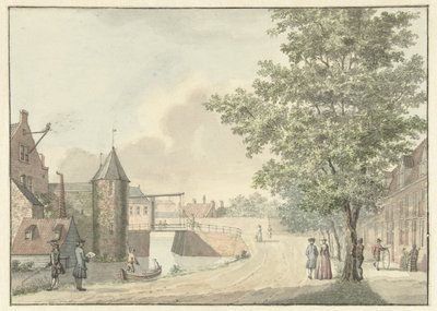 Utrecht'teki Waardpoort by Hermanus Petrus Schouten (possibly)