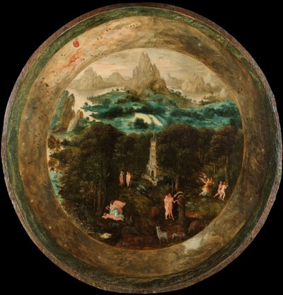 Cennet, c.1541-50 (panelde yağ) by Herri met de (c.1510 p.1550) Bles