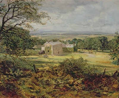 Bir ev, 19. yüzyıl ile İngiliz manzara by Heywood Hardy