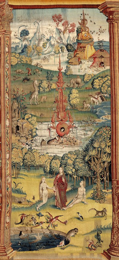 Dünyevi Zevkler Bahçesi. CA. 1560 (goblen) by Hieronymus (after) Bosch