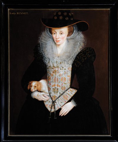 Lady Bennet, c.1509 (gemideki yağ) by Hieronymus (attr. to) Custodis