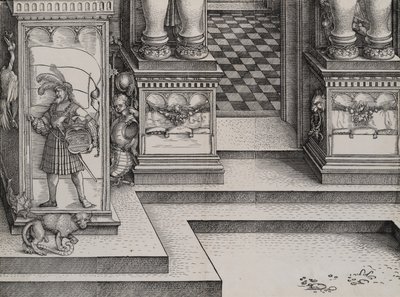 Sağ Portala Giriş Yolunun Alt Kısmı Die Porten des Adels ve Dış Ri..., 1515. by Hieronymus Andreae