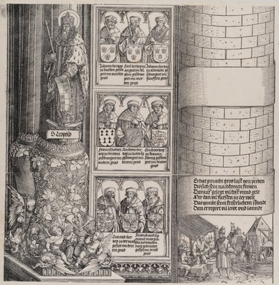 Mimar olarak Maximilian, Aziz Leopold Heykeli ve Maximilian