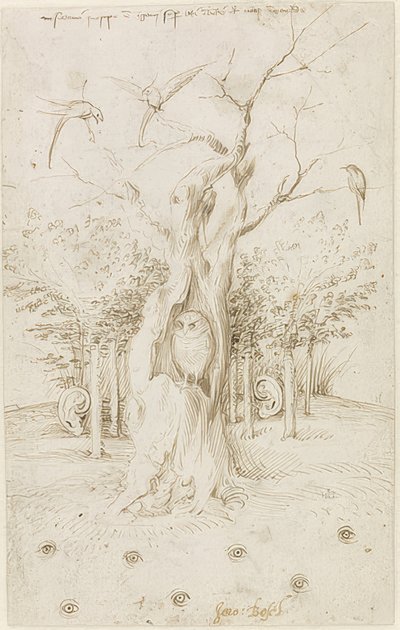 Tarlanın gözleri var, ormanın kulakları var by Hieronymus Bosch