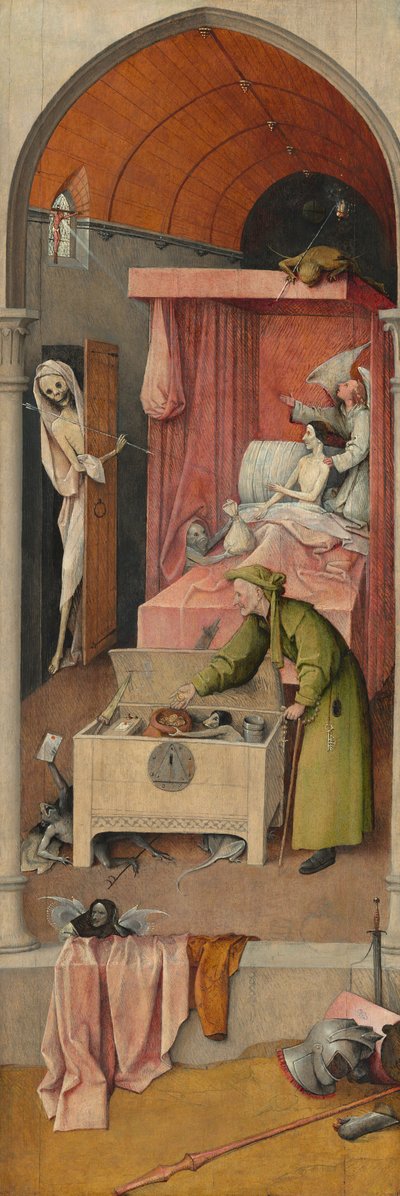 Ölüm ve Cimri, c. 14851490. by Hieronymus Bosch