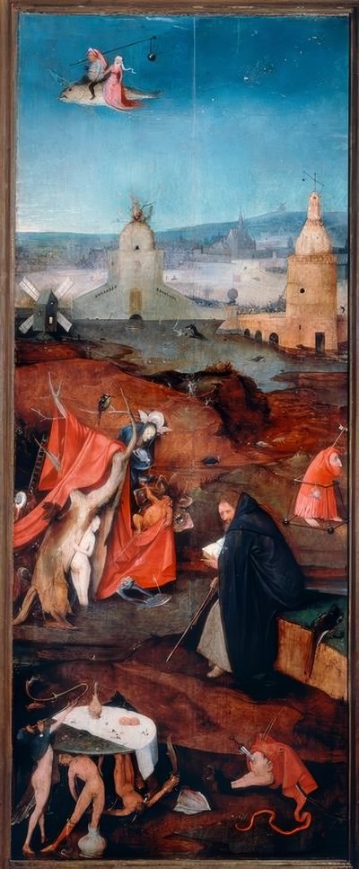 Aziz Anthony tefekkür içinde by Hieronymus Bosch