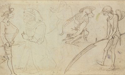 Grotesk figür çalışmaları by Hieronymus Bosch