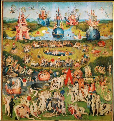 Zevkler Bahçesi, triptik, orta panel by Hieronymus Bosch