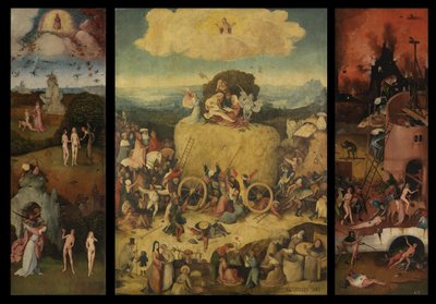 Haywain Triptik, c. 1516 by Hieronymus Bosch