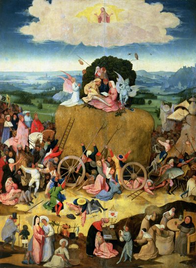 Haywain: triptik orta paneli, c.1500 by Hieronymus Bosch