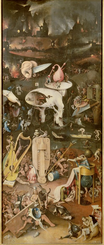 Cehennem (Dünyevi Zevkler Bahçesi'nin sağ paneli) by Hieronymus Bosch
