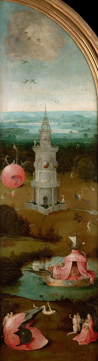 Son Yargı Üçlemesi, sol panel, yaklaşık 1490-1510. by Hieronymus Bosch