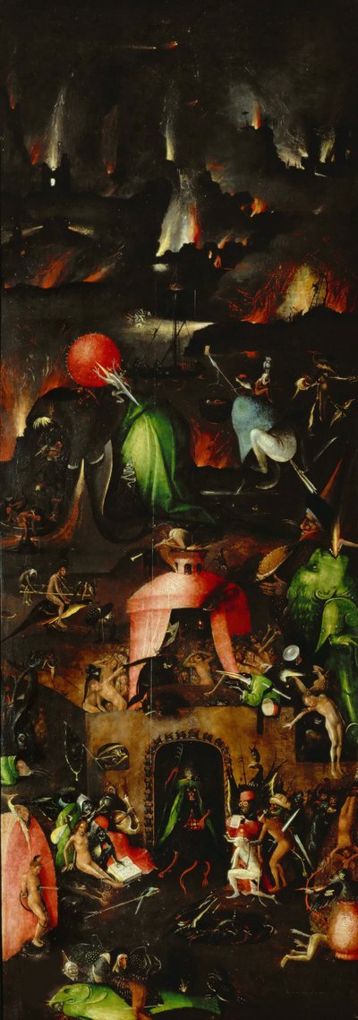 Son Yargı Üçlemesi, sağ panel, yaklaşık 1485. by Hieronymus Bosch